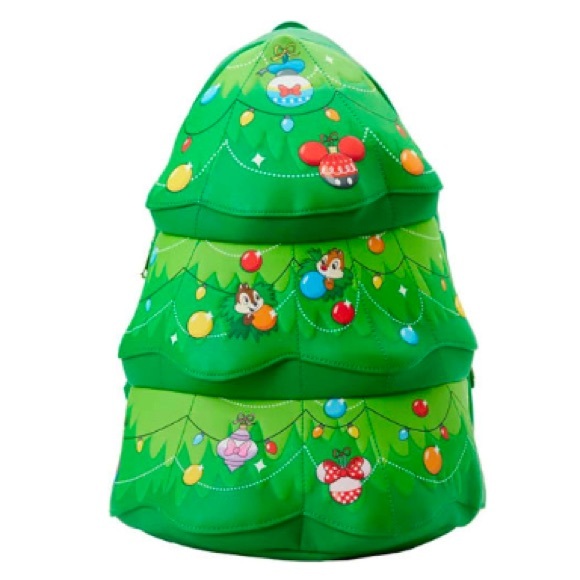 LOUNGEFLY women’s Disney Chip and Dale Tree Ornament Figural Backpack - Picture 1 of 16
